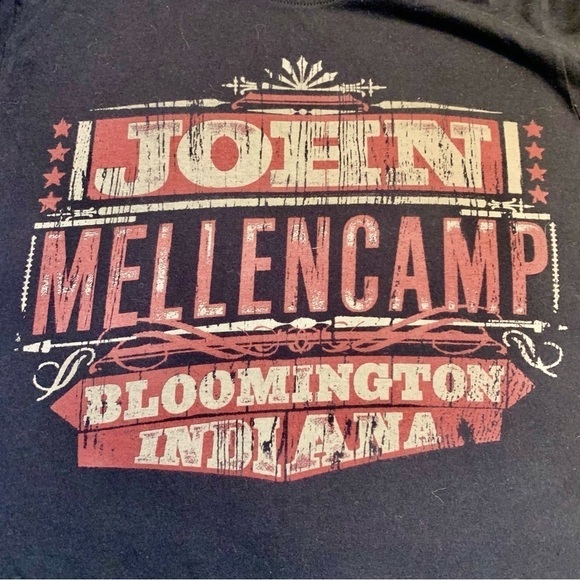 Vintage John Mellencamp Concert Tee Small Black Graphic Print Bloomington IN - Picture 9 of 11